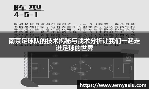 南京足球队的技术揭秘与战术分析让我们一起走进足球的世界